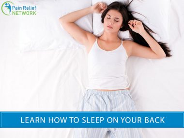 how to sleep on your back