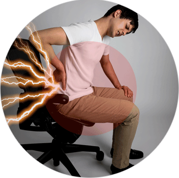 Hip massaging chairs